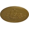 Ekena Millwork Milton Ceiling Medallion (Fits Canopies up to 7 7/8"), Hand-Painted Gold, 40 5/8"OD x 1 3/4"P CM40MIGLS - alternate 2